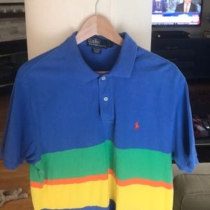 Short sleeve striped polo shirt limited edition